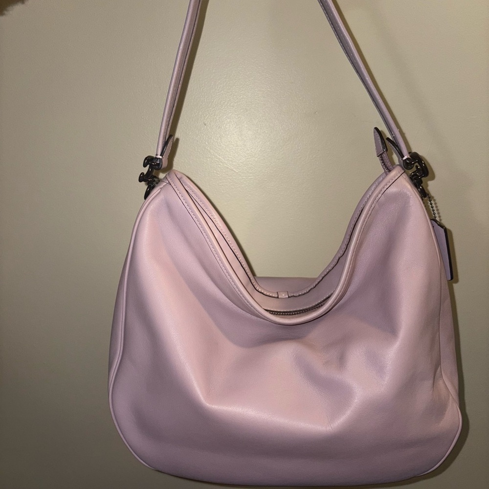 COACH Soft Tabby Hobo in Lilac Purple & Gunmetal Crossbody Shoulder Bag - Picture 3 of 16